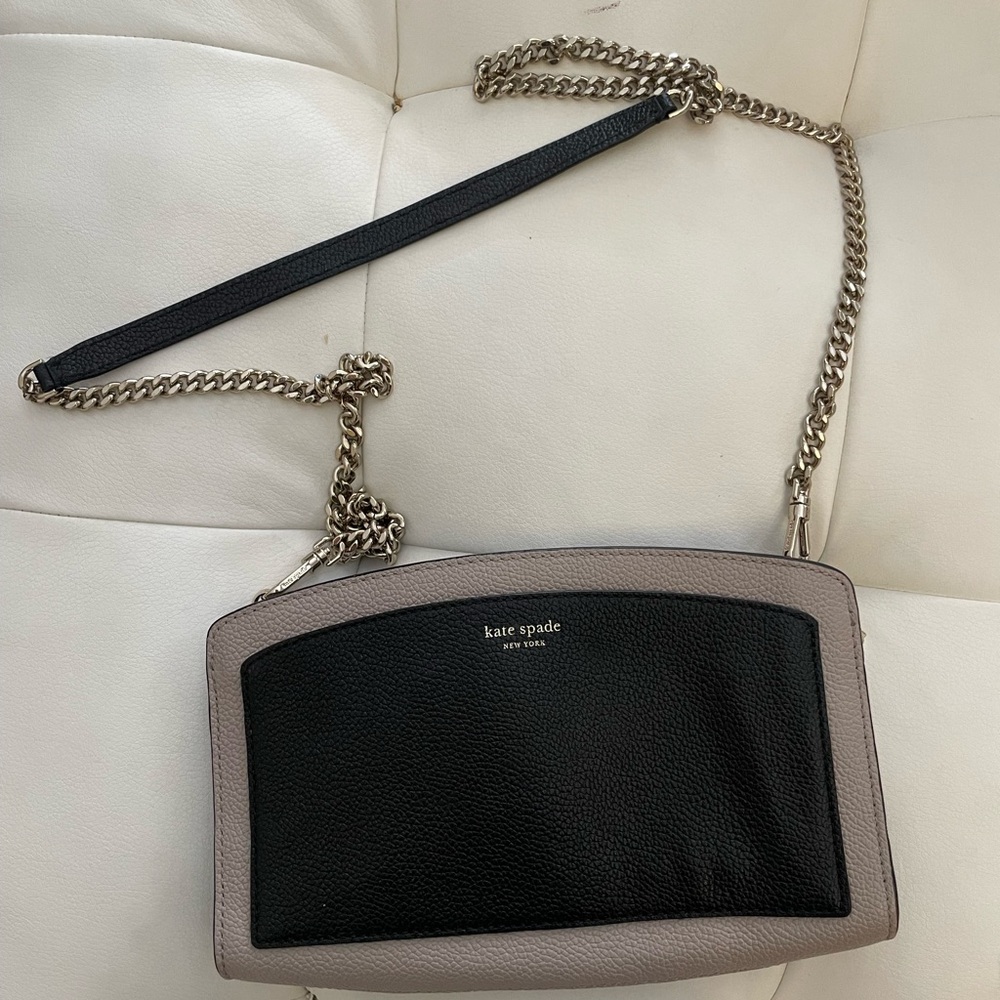 Kate Spade Black and Gray Crossbody Bag